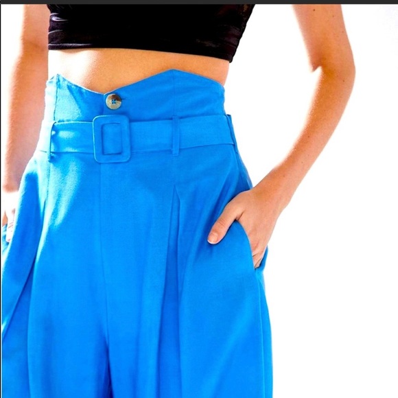 NWT UO blue wide leg pants - Picture 4 of 15
